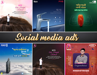 Social media creative ads design template