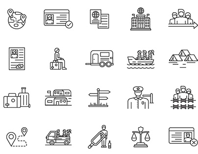 20 Immigrant Vector Icons