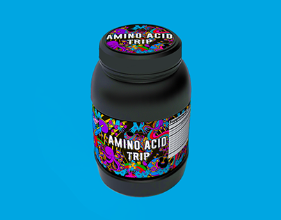 Amino acid Package illustration design.