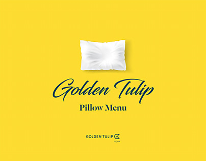 Pillows Menu design for Golden Tulip