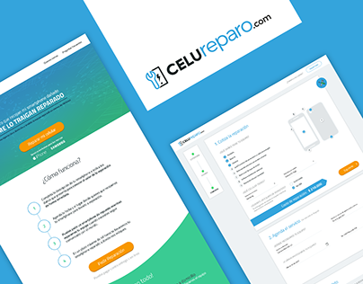 Celureparo - Web app UX/UI design