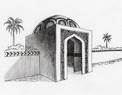 Moroccan Architecture Sketch