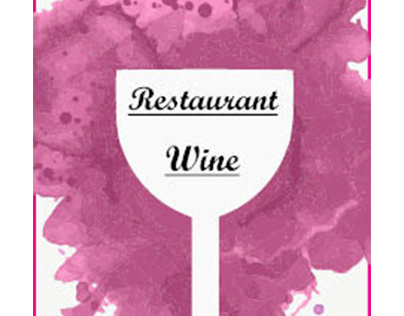 Wine menu design