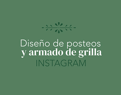 Diseño de Grilla Instagram