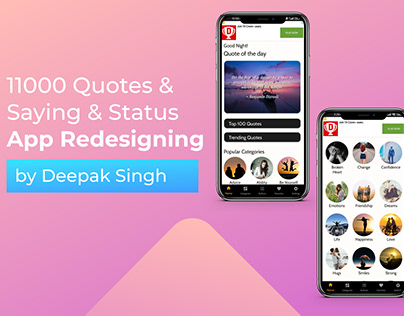Quotes & Saying App Redesign