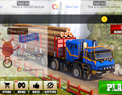 Mud Truck game UI