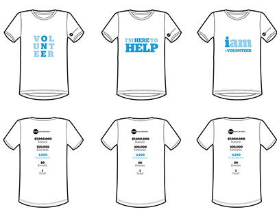 Fairfax Events - Volunteers T-shirt Concept Design