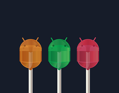 Android Lollipop Concept Wall