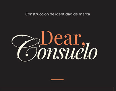 Construcción de identidad de marca | Dear Consuelo
