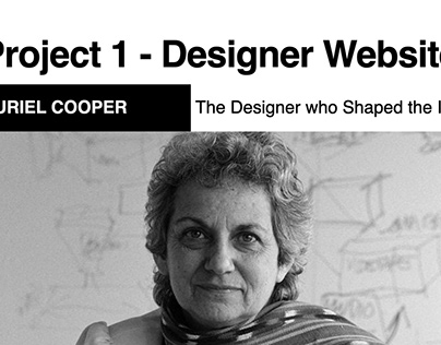 Muriel Cooper Website Showcase