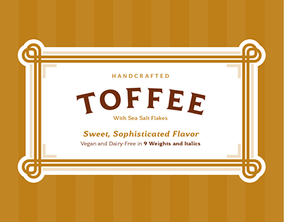 Toffee - A Flared Serif Family