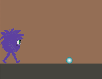 1st year animation. Fluff ball inspired