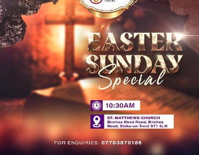Easter Sunday Special Flyer Design
