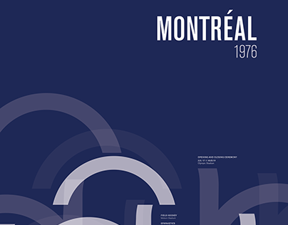 1976 Montréal Olympics Poster