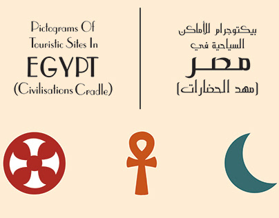 Pictograms Of Touristic Sites In Egypt