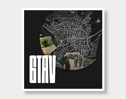 GTA 5 MAP Poster Design - Farrukh Mumtaz
