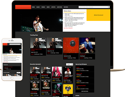 Music Studio Website Landing Page