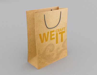 Shopping Craft Paper Bag Mockup