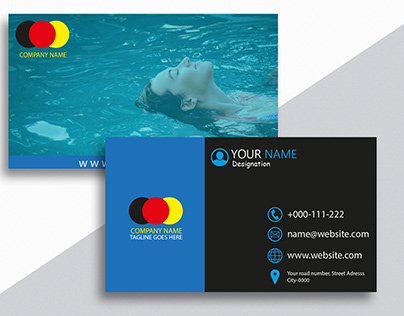 Business Card Design For Pool Company
