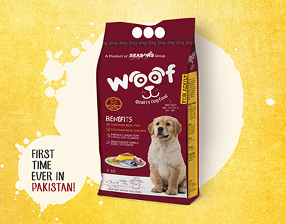 Woof Pet Food - Product Ad campaign