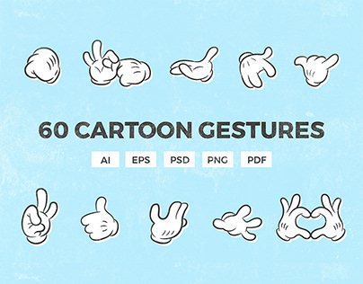 60 Cartoon Gestures