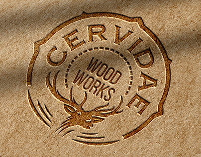 Cervidae Wood Works Logo Design
