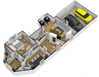 Home Model using floorplanner