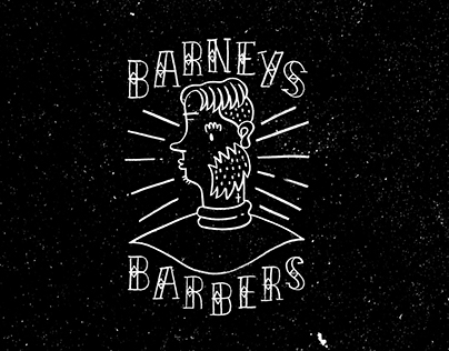 Barneys Barbers Branding