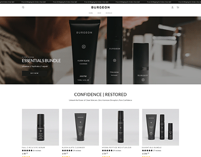Burgeon Store design by Shopify
