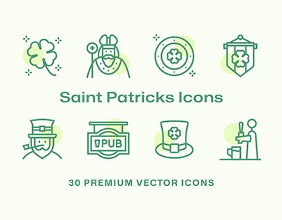 30 Saint Patricks Icons