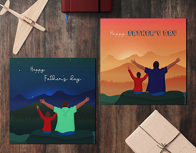 HAPPY FATHER'S DAY greeting cards