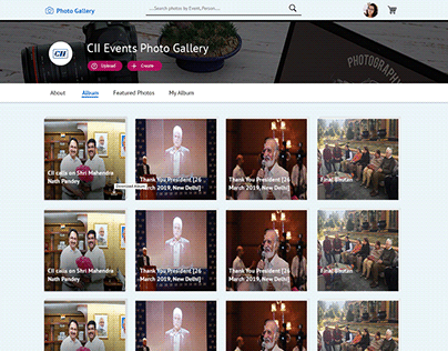 #Photo Gallery Portal for manage the photos of events