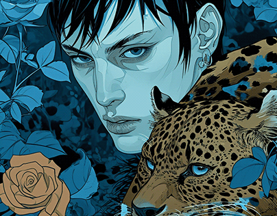 The sound of wild rain. A man, a tiger, and a rose.