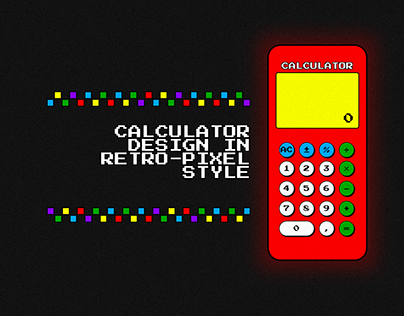 Calculator design (retro pixel style)