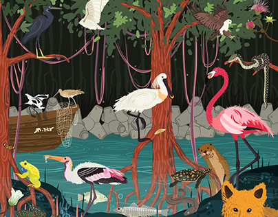 Mumbai Mangroves Illustration