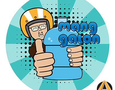 Mang galon logo concept