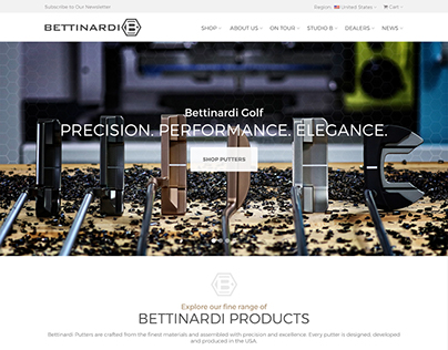 Bettinardi Golf Website Redesign & Development