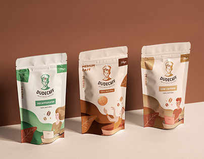 DUDE Coffee brand strategy - branding & packaging