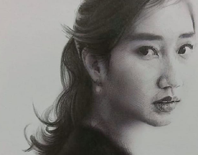 Portrait drawing : Nadiya Rangkuti.