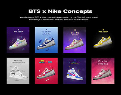 BTS x NIKE - concepts