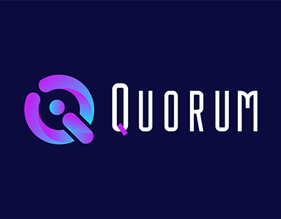 Project thumbnail - QUORUM Logo & App icon Design