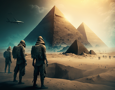 The design of building the pyramids by aliens (MJ 1)