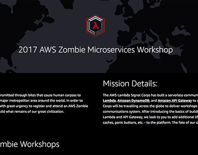 AWS Zombie Microservices Workshop