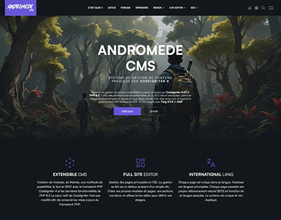 Project thumbnail - ANDROMEDE CMS