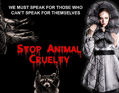 Stop Animal Cruelty Poster