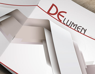 Square brochure for LED lightings manufacturer
