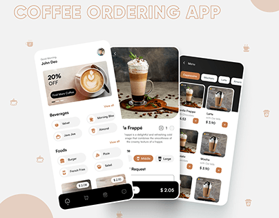 Online Coffee Ordering App UI