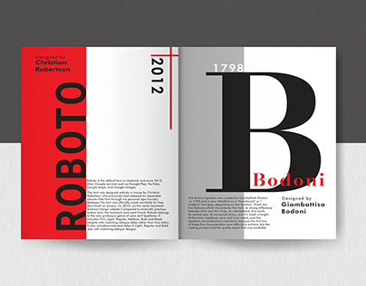 Typefaces Booklet