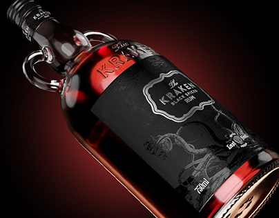 Kraken Rum Bottle | FULL CGI Product Visualization