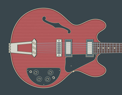 Gibson ES-325 Guitar Art